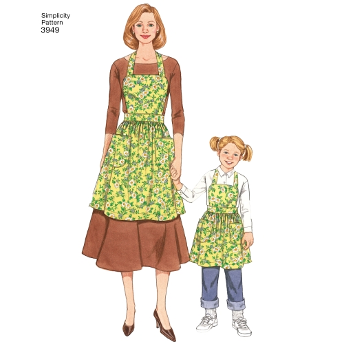 Põlled, suurused: A (S-M-L / S-M-L), Simplicity Pattern #3949 