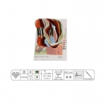 Kit for hand embroidery, canvas with printed Pattern, Anchor, MR204 