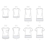 Выкройка: Misses` Top, Butterick B6214 