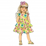 Ompelukaavat: Children`s, sizes: Girls` Dress, Butterick B6013 