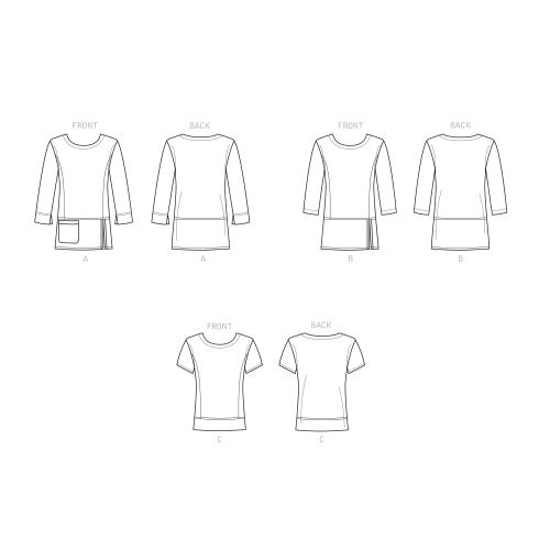 Simplicity Sewing pattern S9275 MISSES` KNIT TOPS, SS9275K5 