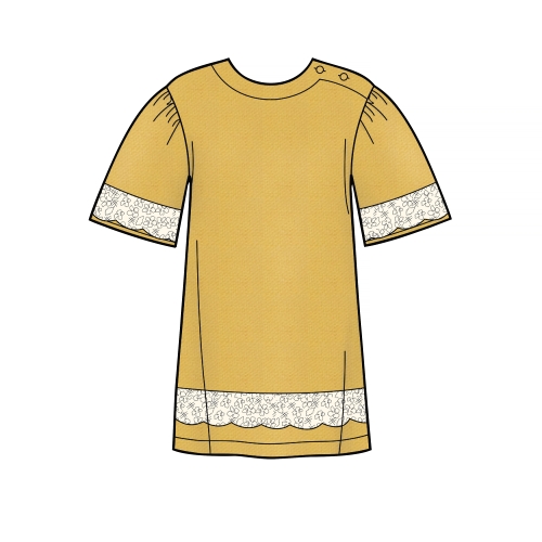 Laste kleidid, topid, püksid, ja müts, suurused: 3-4-5-6-7-8, Simplicity Pattern #S8964 