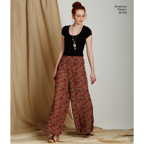 Naiste Seda-on-kerge-õmmelda püksid ja shortsid, Simplicity Pattern #8134 