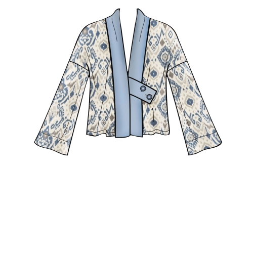 Naiste jakid ja vest, suurused: XS-S-M-L-XL, Simplicity Pattern #S8917 