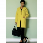 Выкройка: Misses` Drop-Shoulder, Shawl Collar Coat with In-Seam Pockets, Butterick B6423 