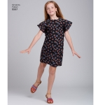 Tüdrukute ja pluss-mõõdus tüdrukute kleit, Simplicity Pattern #8567 