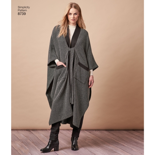 Naiste pontso ja topp, suurused: A (XS-S-M-L-XL), Simplicity Pattern # 8739 