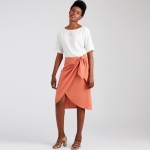 Naiste Sarongi seelik voldikute / kroogetegaa, Simplicity Pattern #S9048 