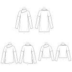 Topid naistele, Simplicity Sewing Pattern S9178A, suurused: A (XXS-XS-S-M-L-XL-XXL) 