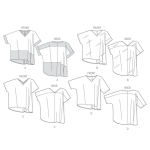 Ompelukaavat: Misses` Top, Butterick B5955 