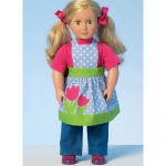 Выкройка: Misses`/Girls`/Dolls` Aprons, Kwik Sew K4105 