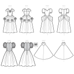 Simplicity Sewing Pattern S9168 Children`s & Girls` Princess Costumes, 