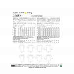 Выкройка: Misses` Top, Butterick B6688 