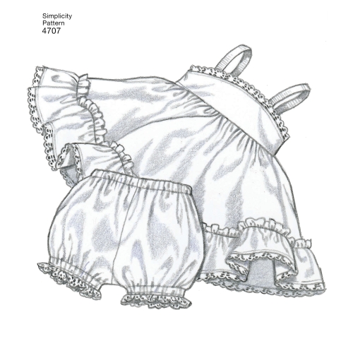 Nukuriided, suurused: A (S,M,L), Simplicity Pattern #4707 