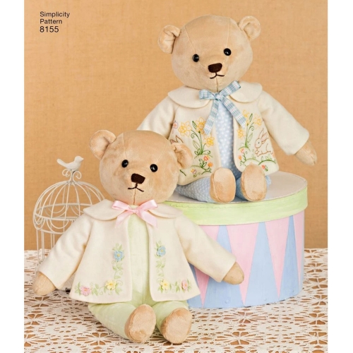 Topistäidetavad karud ja riided neile, Simplicity Pattern #8155 