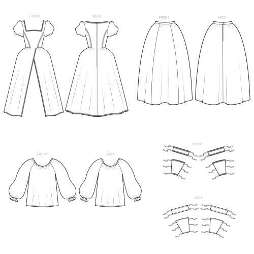 Naiste ajaloolised kostüüm, Simplicity Pattern #S9090 
