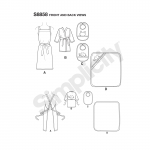 Famiy Bath Time Accessories, Sizes: A (ALL SIZES), Simplicity Pattern #S8858 