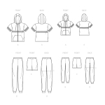 Simplicity lõikekomplekt S9482 Boys` and Men`s Tracksuit 
