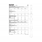 Выкройка: Misses` Top, Tunic and Caftan, Butterick B6769A 
