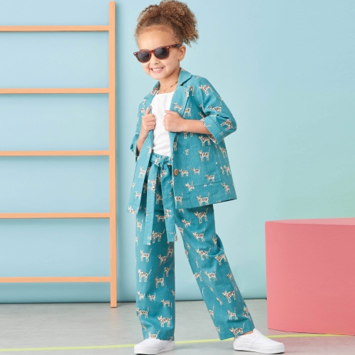 Simplicity lõikekomplekt S9762 CHILDREN`S AND GIRLS` JACKET, PANTS AND SHORTS FOR AMERICAN SEWING GUILD, SS9762 