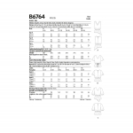 Misses` Tops, Butterick B6764A 
