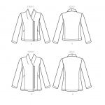 Ompelukaavat: Misses` Jacket, Butterick B6596 