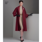 Neidude vintage mantel või jakk, Simplicity Pattern # 8509 