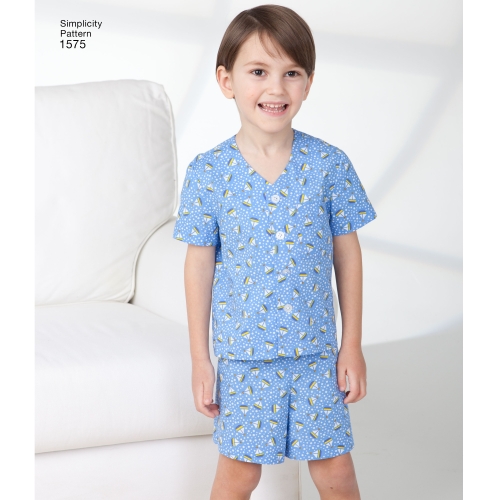 Laste, tüdrukute ja poiste salongiriided, Simplicity Pattern #1575 