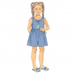 Выкройка: Children`s, sizes: Girls` Dress and Culottes, Butterick B6202 