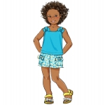 Выкройка: Children`s, sizes: Girls` Top, Dress, Shorts, Pants and Bag, Butterick B5776 