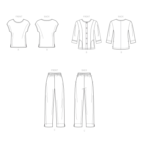Simplicity lõikekomplekt S9269 WOMEN JACKET, TOP, PANTS 
