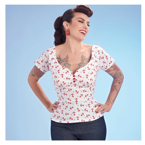 Naiste Gertie topp Simplicity Pattern #S8882 