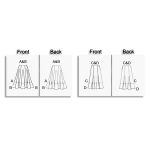 Выкройка: Misses`, sizes: Misses` Petite Gored Skirts, Butterick B6743 