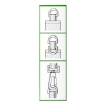 D-rõngad, D-aasad, poolrõngad 25 mm x 20 mm rihma laiusele 18 mm, Clover 