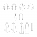 Naiste topid ja püksid, Simplicity Pattern #S9130 