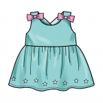 Simplicity lõiked S9319 Toddlers` Criss-Cross Top, Dresses, Rompers and Panties, CAA(1/2-1-2-3-4) 
