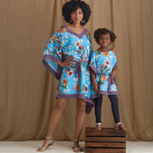 Children`s and Misses` Caftans, Sizes: S - L / XS - XL, Simplicity Pattern #S8937 
