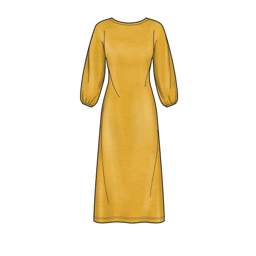 Naiste trikoo pullover-kleidid, Simplicity Pattern #S9011 