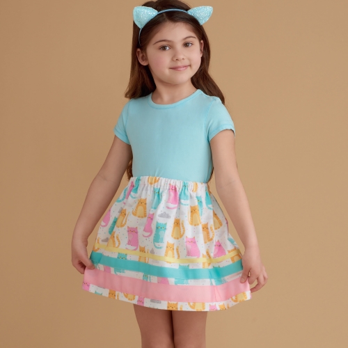 Laste, tüdrukute, ja nukkude seelikud, Simplicity Pattern #S8961 