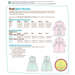 Girls` Dresses, Kwik Sew K0156 