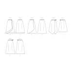 Выкройка: Misses` & Misses` Petite Gathered-Waist Skirt, Butterick, B6798 