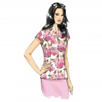 Выкройка: Misses` Top, Butterick B6134 
