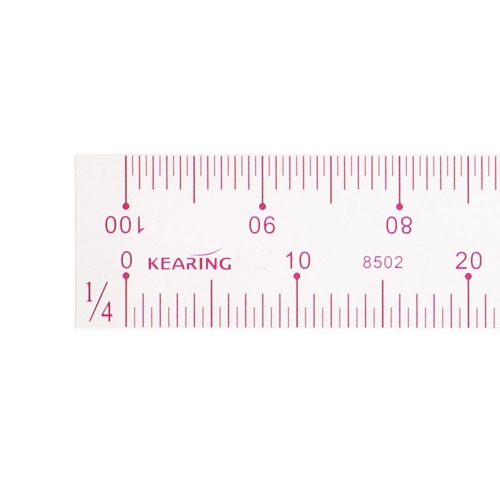 Прозрачная линейка, градация 1:5см и 1:4 см, Kearing #8502 