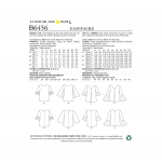 Выкройка: Misses` Tulip or Ruffle Sleeve Tops, Butterick B6456 