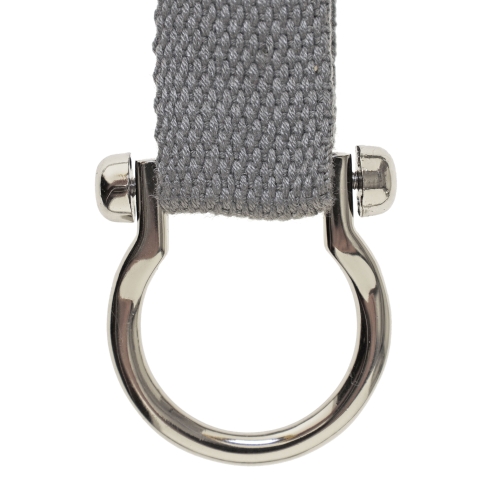 Ruuvattava D-lenkki 45 mm x 40 mm, hihnaan leveydella 20(-22) mm 