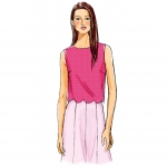 Выкройка: Misses` Top, Butterick B6175 