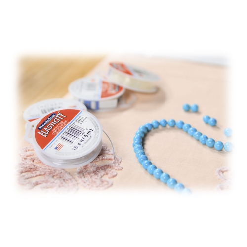 Läbipaistev tugev ümarkumm Elasticity, ø0,8 mm, Beadalon 
