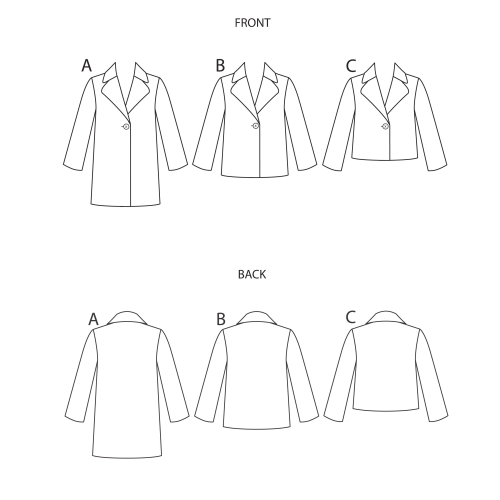 Laste ja tüdrukute voodriga mantel, Simplicity Pattern #S9027 