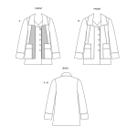 Ompelukaavat: Misses`, sizes: Women`s Outerwear, Butterick B6721 