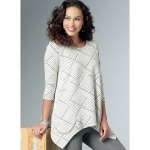 Выкройка: Misses` Loose knit Tunics with Shaped Sides and Pockets, Butterick B6492 